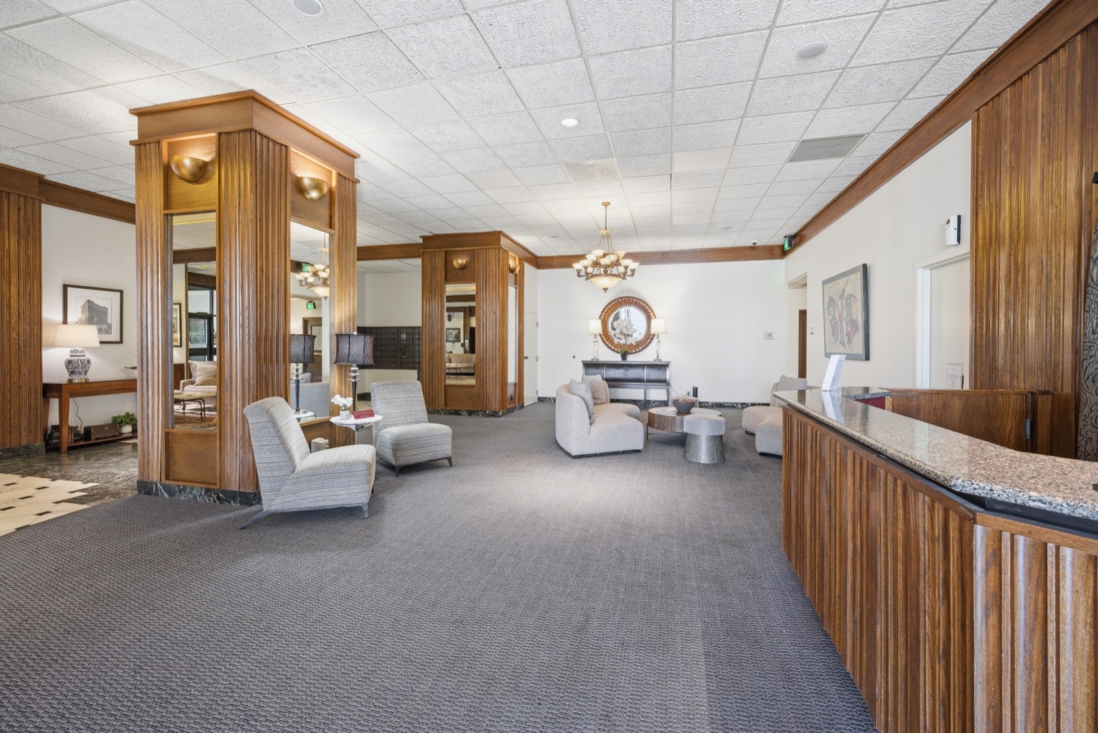Seating area off the lobby